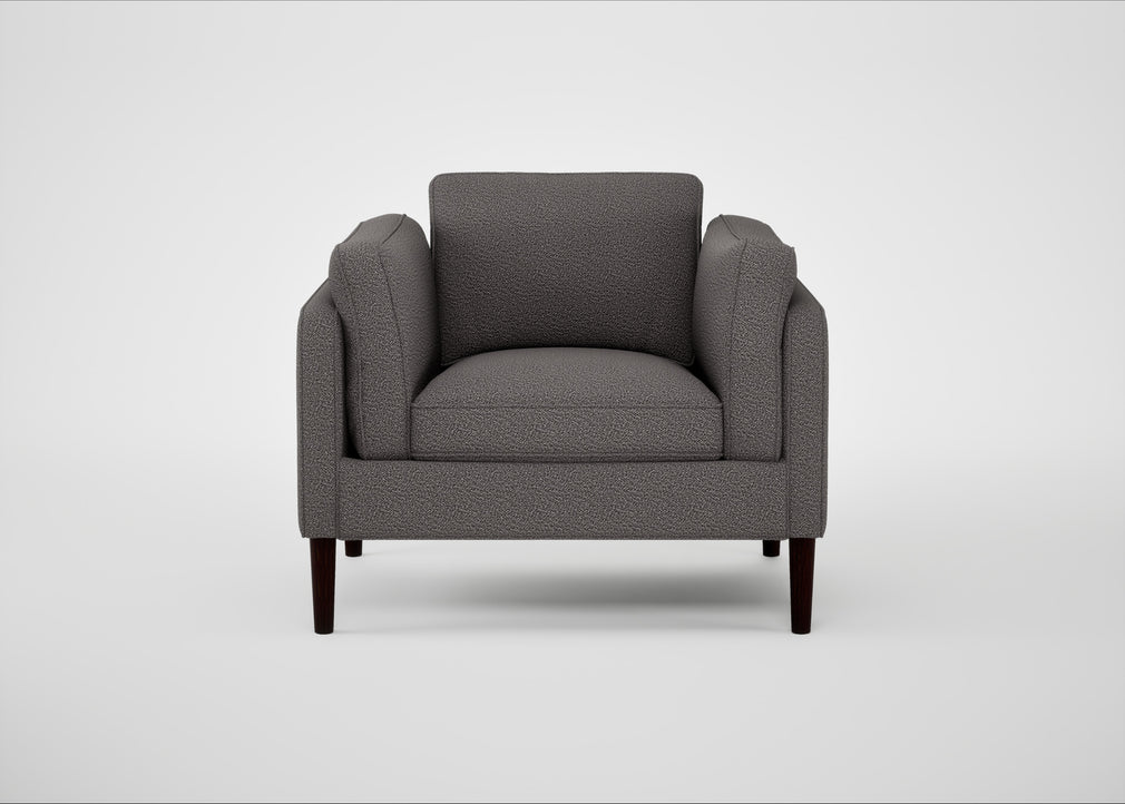 Sonno Armchair Loop Boucle Granite / Wenge Black