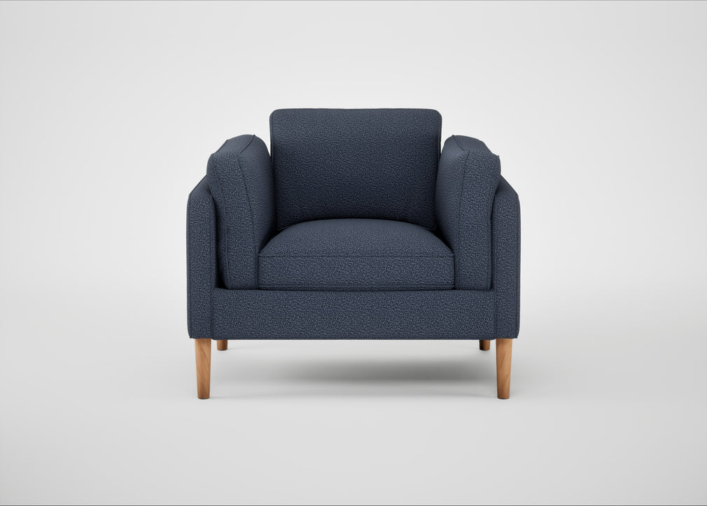 Sonno Armchair Loop Boucle Navy / Natural