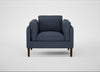 Sonno Armchair Loop Boucle Navy / Walnut