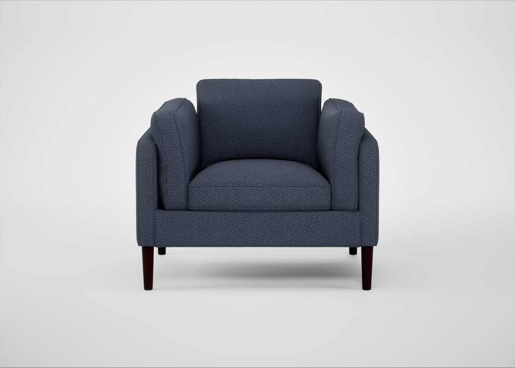 Sonno Armchair Loop Boucle Navy / Wenge Black