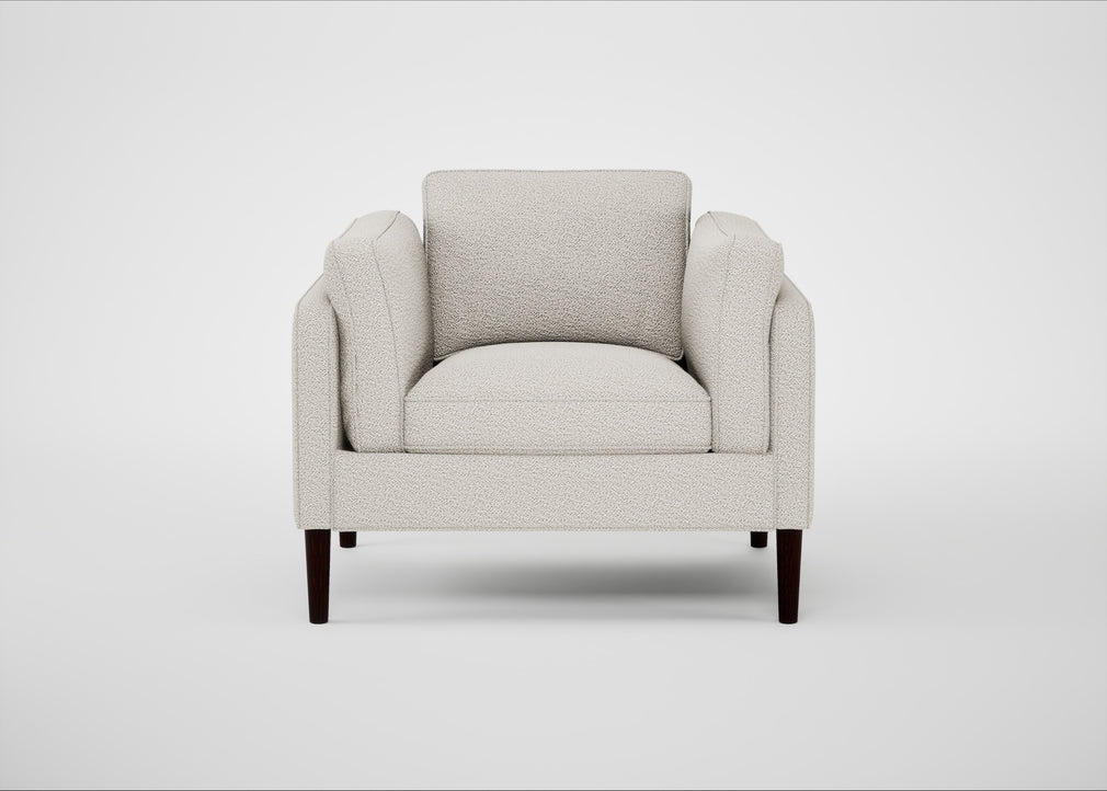 Sonno Armchair Loop Boucle Polar / Wenge Black