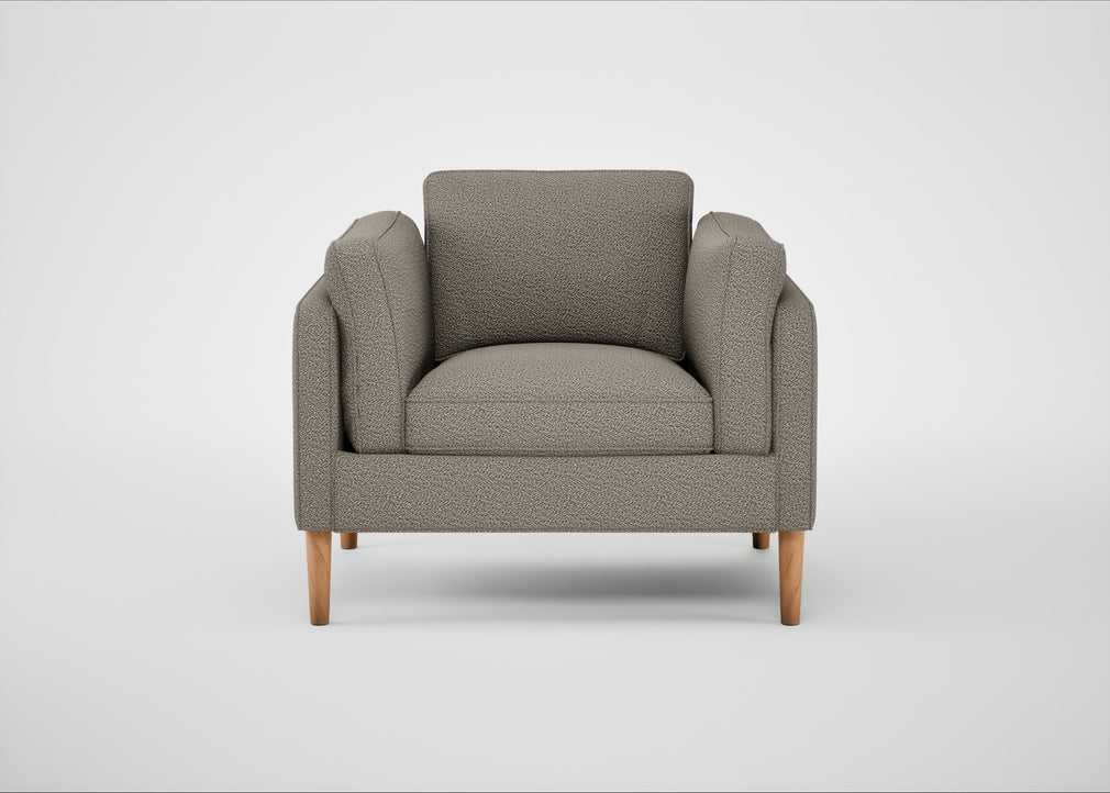 Sonno Armchair Loop Boucle Taupe / Natural