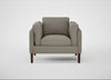 Sonno Armchair Loop Boucle Taupe / Walnut