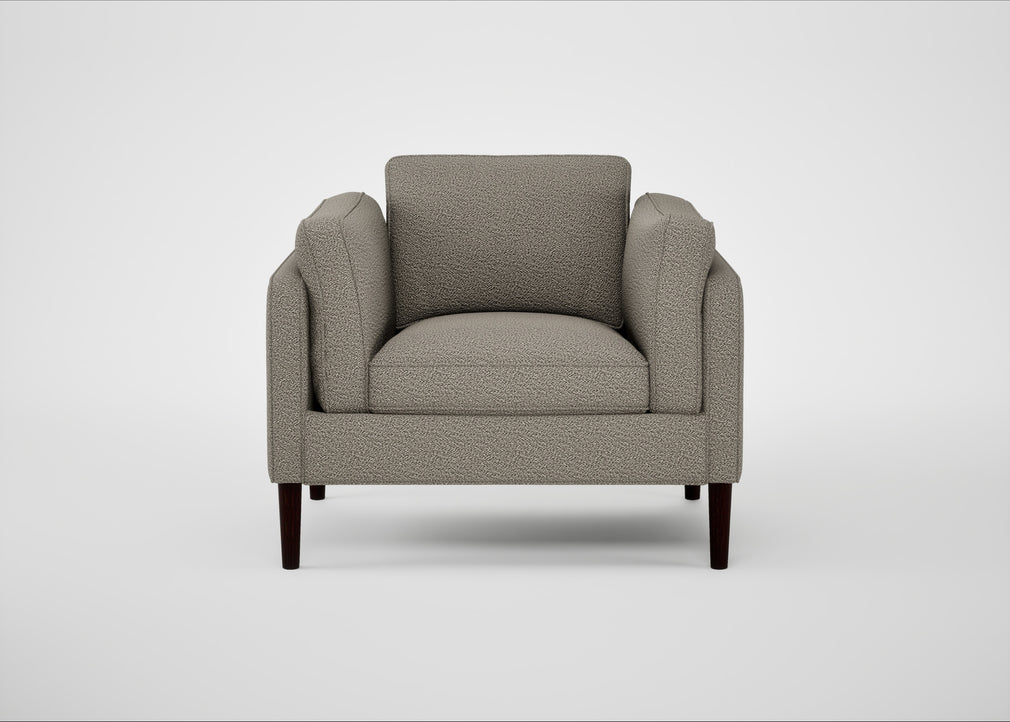 Sonno Armchair Loop Boucle Taupe / Wenge Black