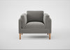 Sonno Armchair Nobilis Velvet Dolphin / Natural