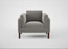 Sonno Armchair Nobilis Velvet Dolphin / Walnut