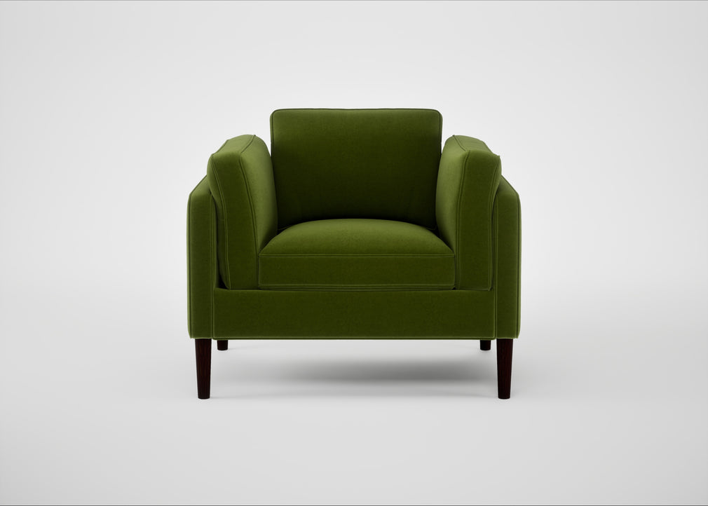 Sonno Armchair Nobilis Velvet Leaf / Wenge Black