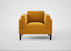 Sonno Armchair Nobilis Velvet Mustard / Wenge Black