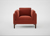 Sonno Armchair Nobilis Velvet Rust / Walnut