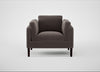 Sonno Armchair Nobilis Velvet Sable / Wenge Black