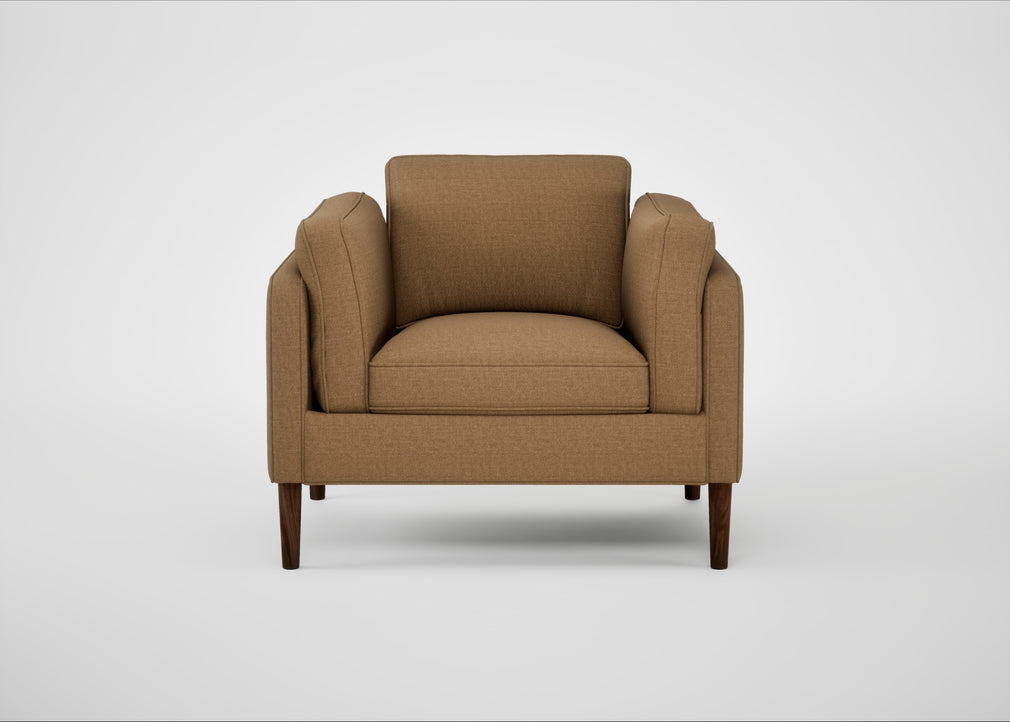 Sonno Armchair Siena Cotton Clay / Walnut