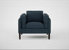 Sonno Armchair Siena Cotton Deep Sea / Wenge Black