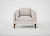 Sonno Armchair Siena Cotton Natural / Walnut