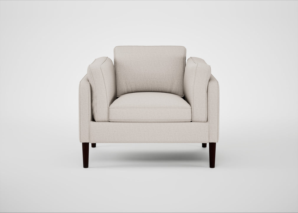Sonno Armchair Siena Cotton Natural / Wenge Black