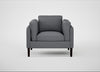Sonno Armchair Siena Cotton Shale Grey / Wenge Black