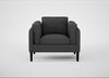 Sonno Armchair St Moritz Wool Grey / Wenge Black
