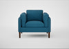 Sonno Armchair St Moritz Wool Blue / Walnut