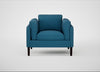 Sonno Armchair St Moritz Wool Blue / Wenge Black
