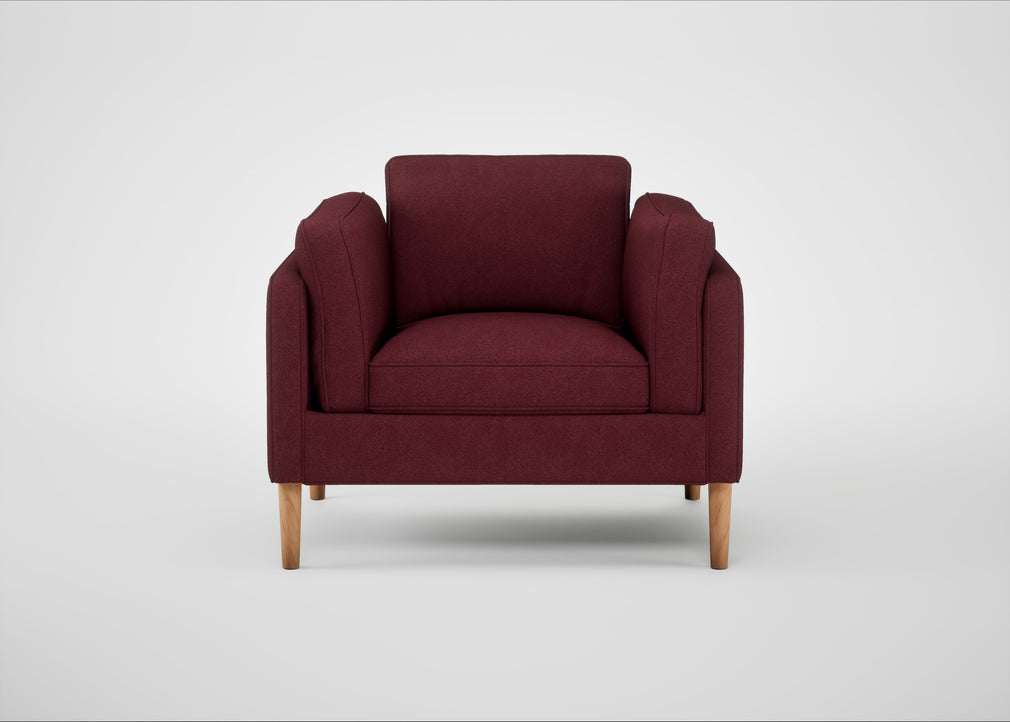 Sonno Armchair St Moritz Wool Red / Natural