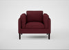 Sonno Armchair St Moritz Wool Red / Wenge Black