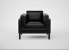 Sonno Armchair Leather Stonewash Black 263 / Wenge Black