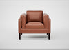 Sonno Armchair Leather Stonewash Light Brown 274 / Wenge Black