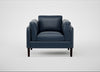 Sonno Armchair Leather Stonewash Navy Blue 279 / Wenge Black