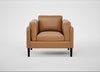 Sonno Armchair Leather Stonewash Toffee 277 / Wenge Black
