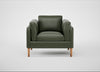 Sonno Armchair Leather Stonewash Vintage Green 278 / Natural
