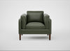 Sonno Armchair Leather Stonewash Vintage Green 278 / Walnut