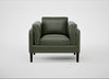 Sonno Armchair Leather Stonewash Vintage Green 278 / Wenge Black