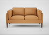 Sonno 2 Seater Sofa Daino Leather Parchment / Walnut