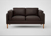 Sonno 2 Seater Sofa Leather Grain Chocolate 066 / Natural