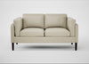 Sonno 2 Seater Sofa Leather Grain Storm 006 / Wenge Black