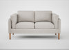 Sonno 2 Seater Sofa Leather Grain White 000 / Natural