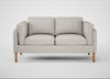Sonno 2 Seater Sofa Linea Leather White 634 / Natural