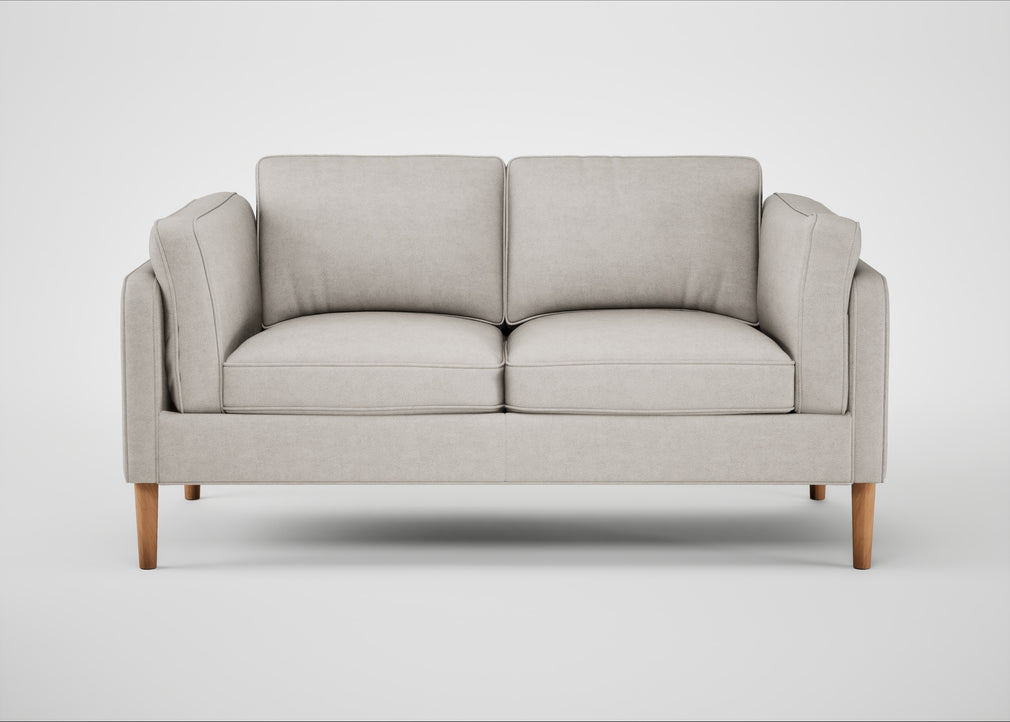 Sonno 2 Seater Sofa Linea Leather White 634 / Natural