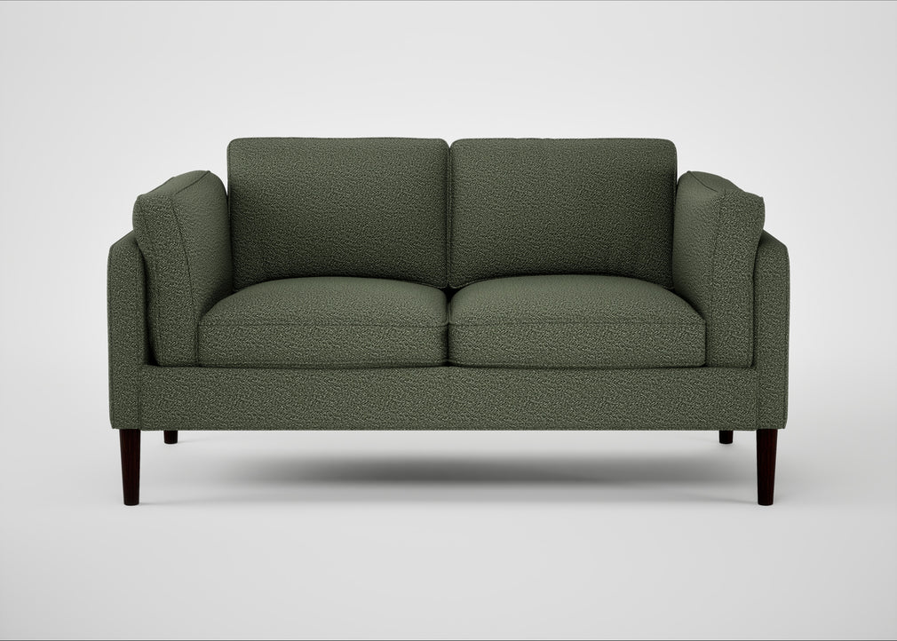 Sonno 2 Seater Sofa Loop Boucle Forest / Wenge Black
