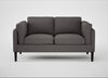 Sonno 2 Seater Sofa Loop Boucle Granite / Wenge Black