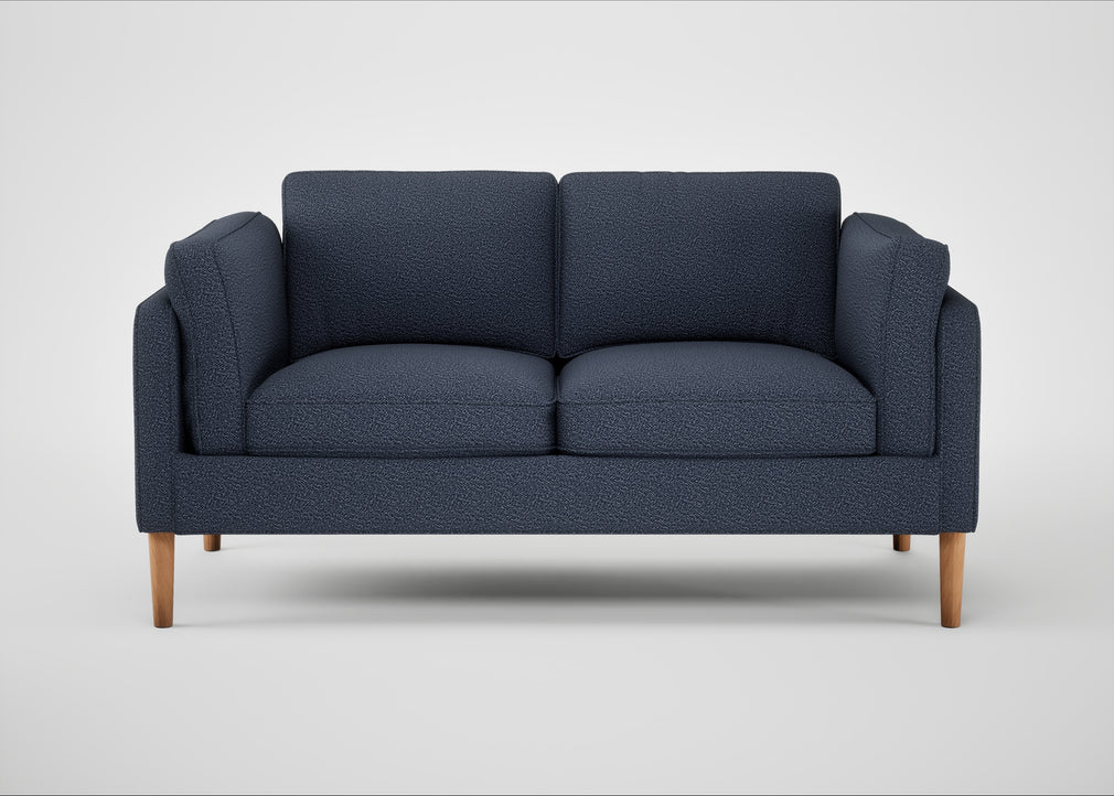 Sonno 2 Seater Sofa Loop Boucle Navy / Natural