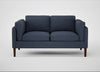 Sonno 2 Seater Sofa Loop Boucle Navy / Walnut