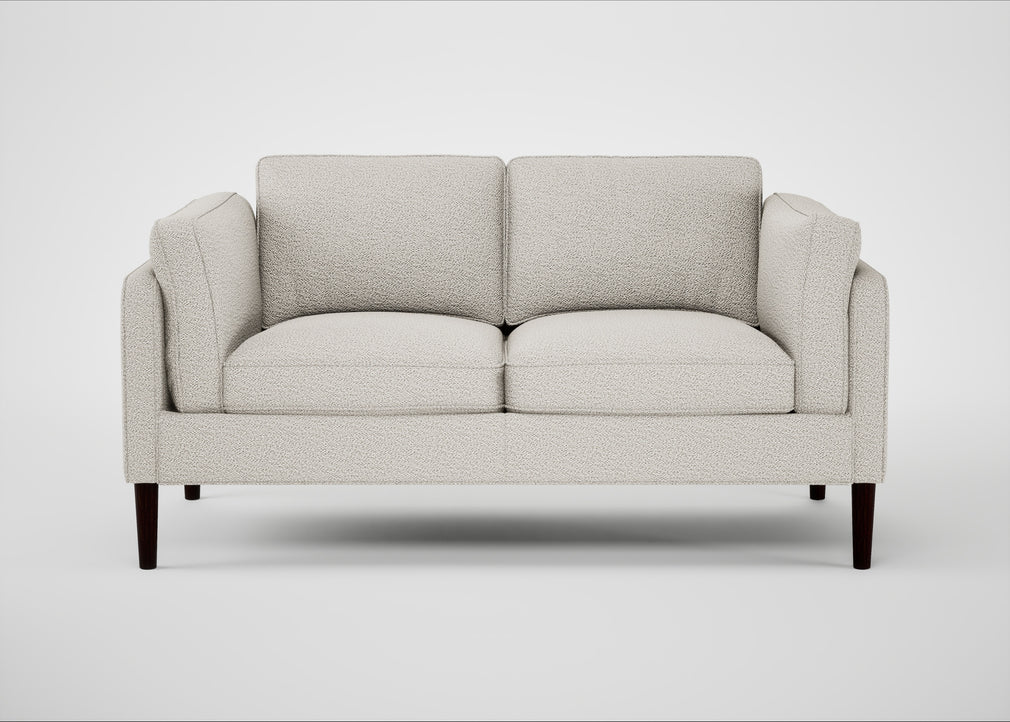 Sonno 2 Seater Sofa Loop Boucle Polar / Wenge Black