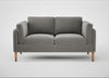 Sonno 2 Seater Sofa Nobilis Velvet Dolphin / Natural