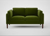 Sonno 2 Seater Sofa Nobilis Velvet Leaf / Walnut