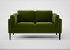 Sonno 2 Seater Sofa Nobilis Velvet Leaf / Wenge Black