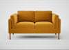 Sonno 2 Seater Sofa Nobilis Velvet Mustard / Natural