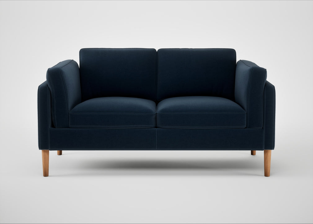 Sonno 2 Seater Sofa Nobilis Velvet Night / Natural