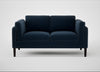 Sonno 2 Seater Sofa Nobilis Velvet Night / Wenge Black