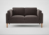 Sonno 2 Seater Sofa Nobilis Velvet Sable / Natural