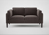 Sonno 2 Seater Sofa Nobilis Velvet Sable / Wenge Black